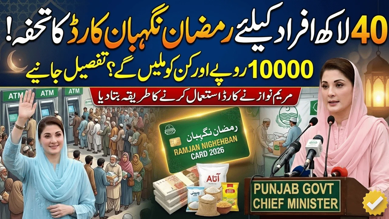 Maryam Nawaz Nigehban Rashan Program 2026 – How to Apply & Who Is Eligible